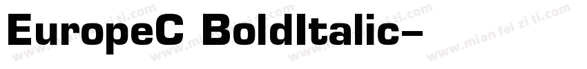 EuropeC BoldItalic字体转换